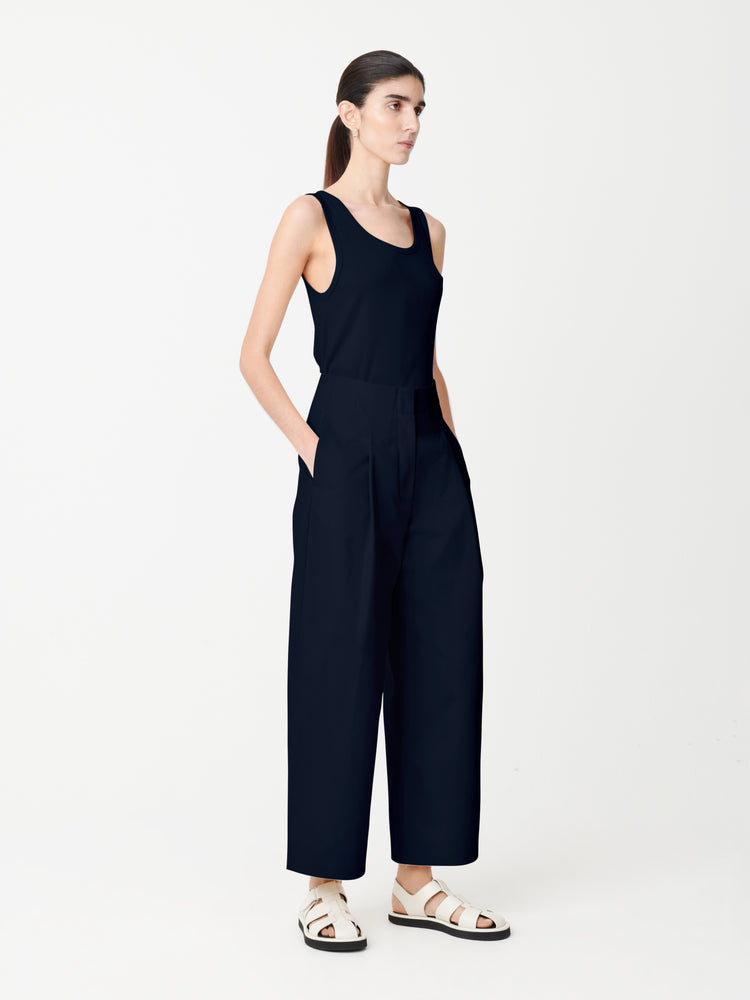 DORDONI VOLUME PANT IN DARK NAVY