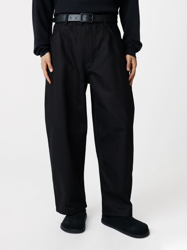 【EXCLUSIVE】PAOLO DENIM PANT IN BLACK