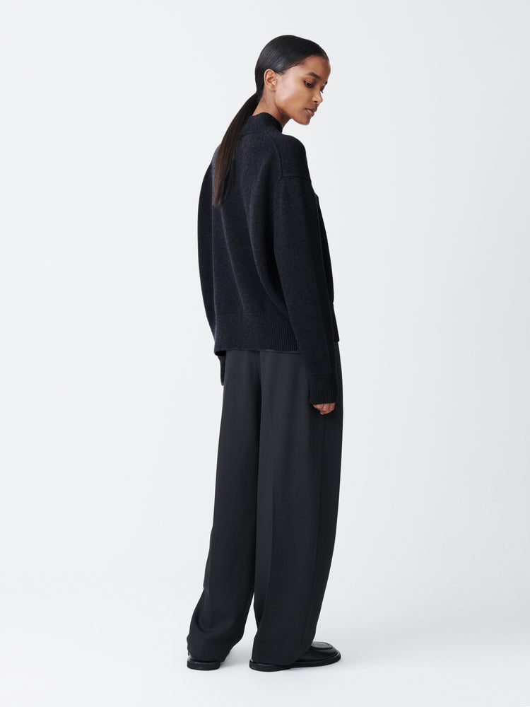 ACUNA VISCOSE PANT IN DARKEST NAVY