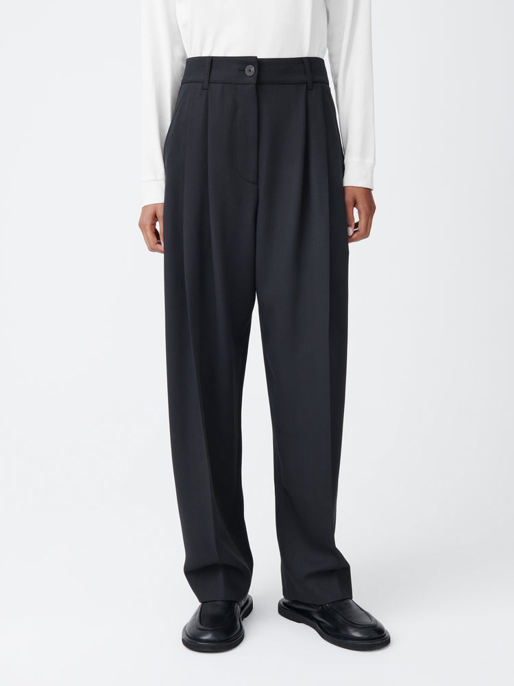 ACUNA VISCOSE PANT IN DARKEST NAVY