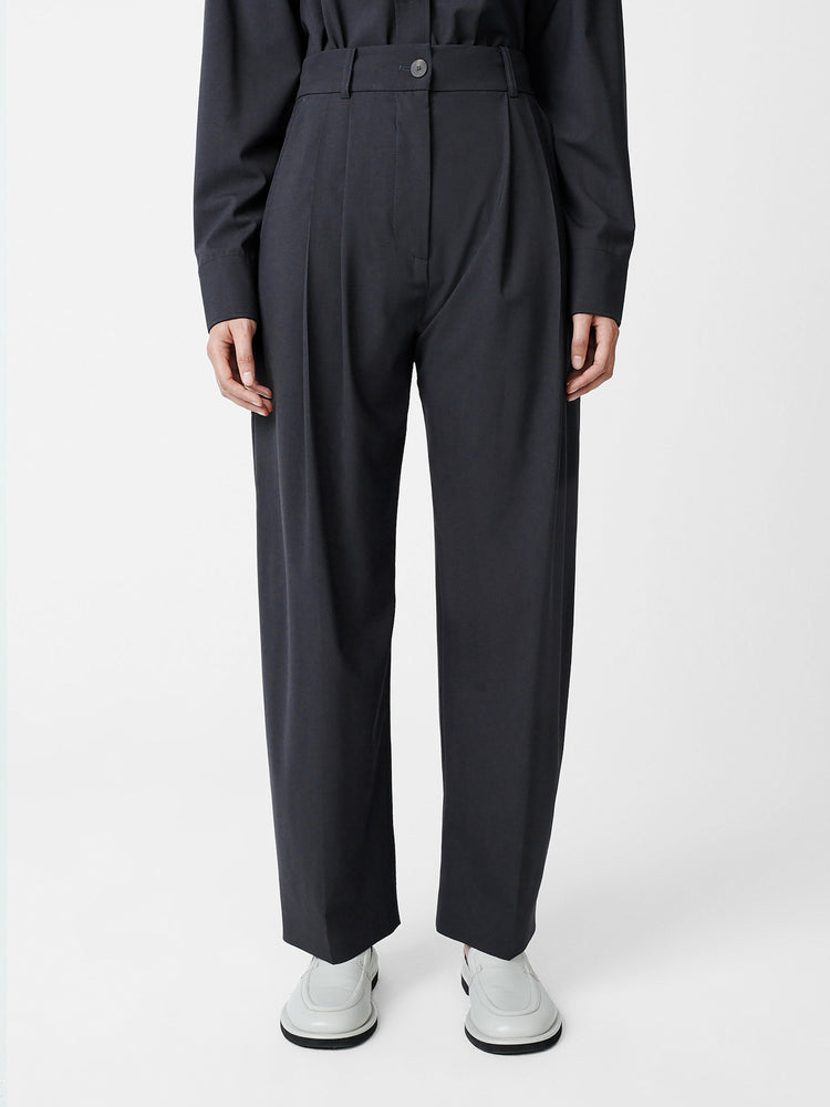 ACUNA TROPICAL WOOL PANT IN SEAL BLUE