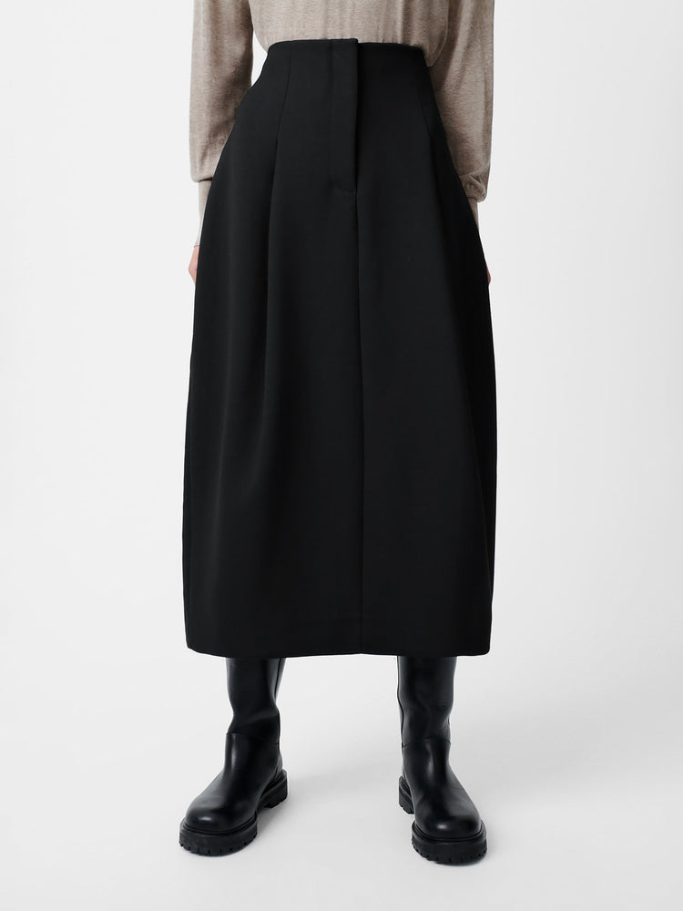 CARSON VISCOSE SKIRT IN BLACK