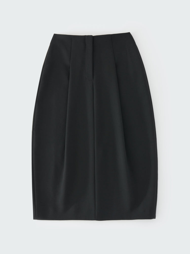 CARSON VISCOSE SKIRT IN BLACK