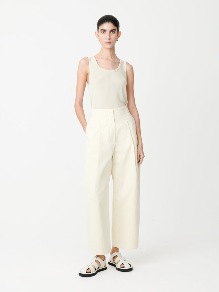 DORDONI VOLUME PANT IN CREAM