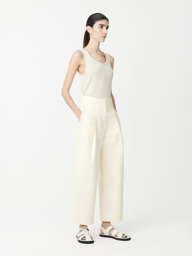 DORDONI VOLUME PANT IN CREAM