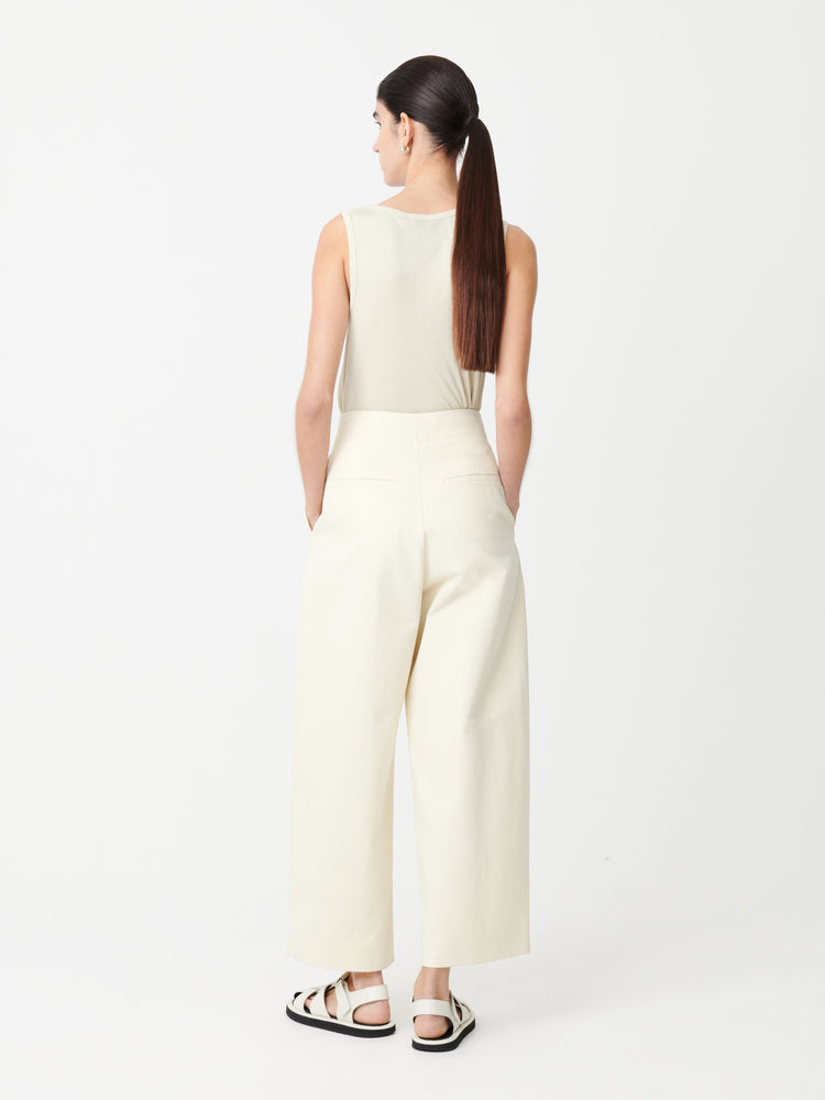 DORDONI VOLUME PANT IN CREAM