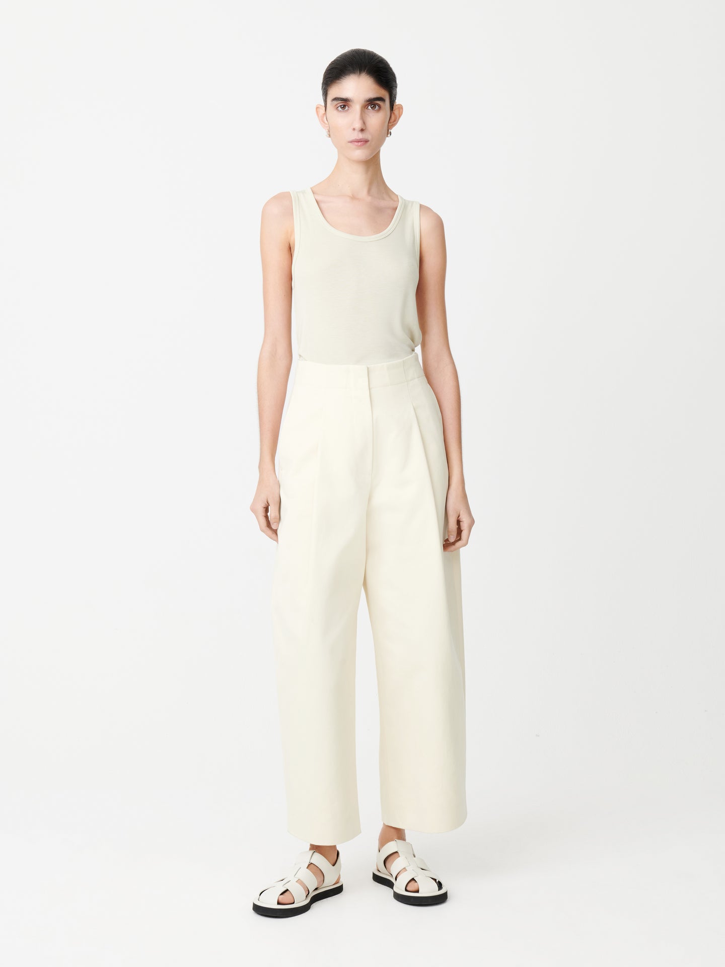 DORDONI VOLUME PANT IN CREAM