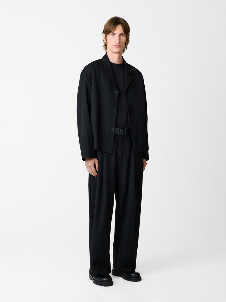 FERRO WOOL JACKET IN BLACK