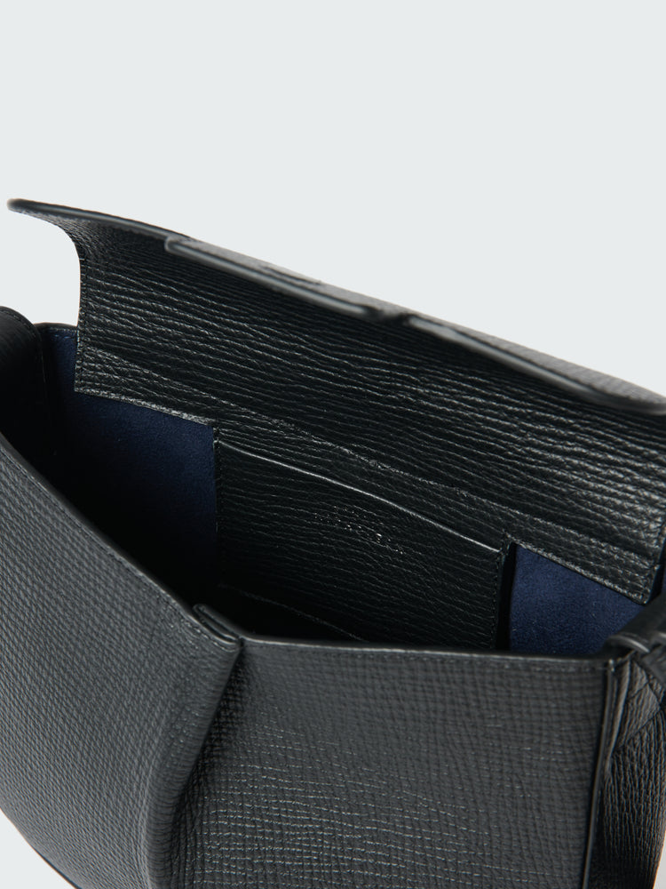 FORTUNA LEATHER BAG IN BLACK