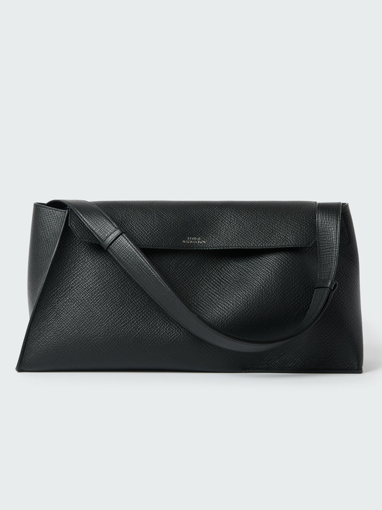 SHIBORU LEATHER BAG IN BLACK