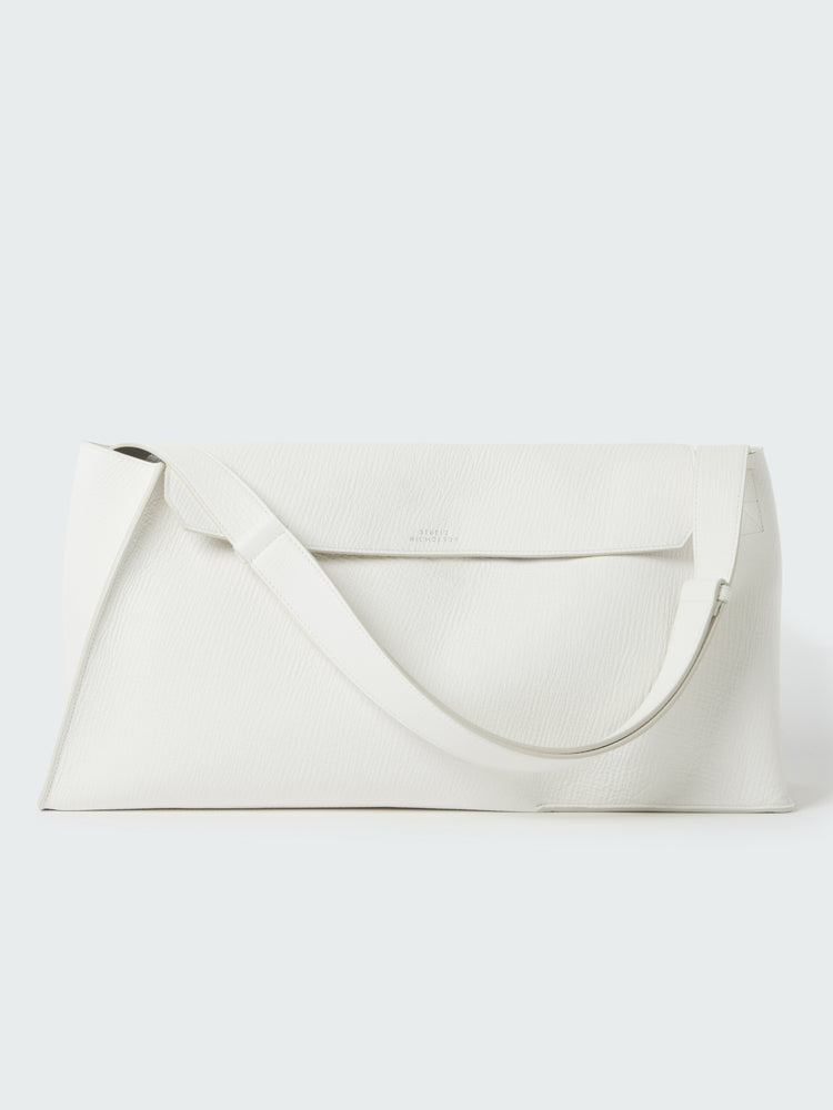 SHIBORU  LEATHER BAG IN PARCHMENT