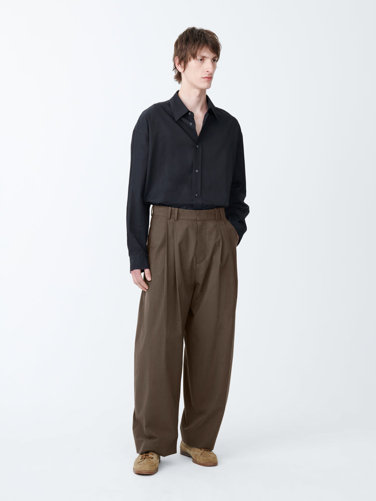 LINE TYPWRITER PANT IN BARK