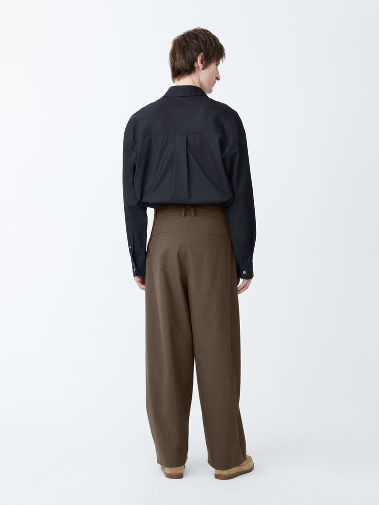 LINE TYPWRITER PANT IN BARK