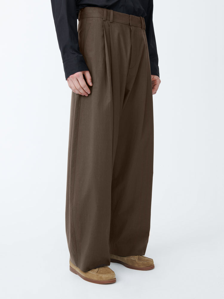 LINE TYPWRITER PANT IN BARK