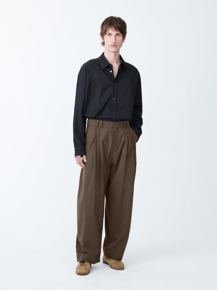 LINE TYPWRITER PANT IN BARK