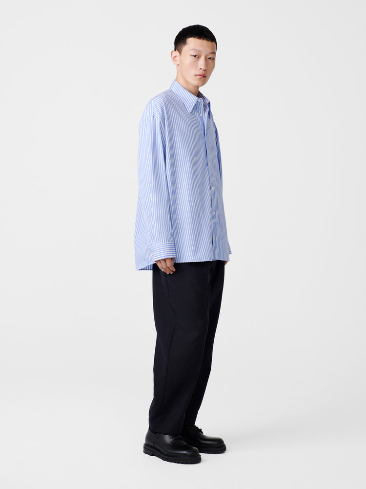 LOCHE SHIRT IN POWDER BLUE/WHITE