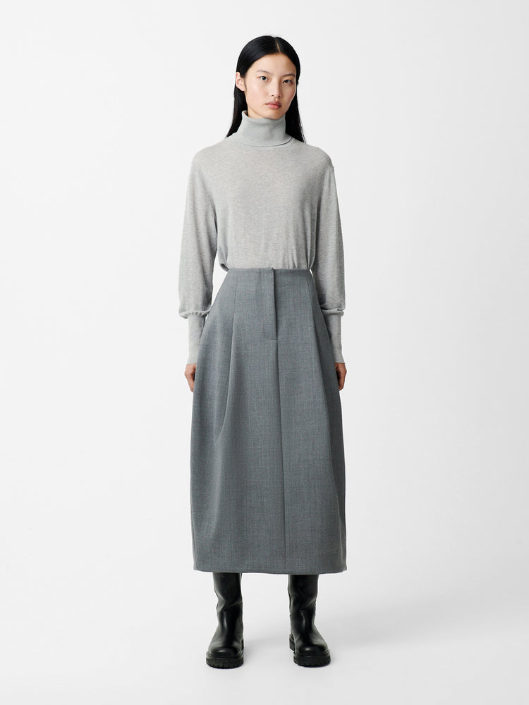 NILO KNIT IN LIGHT GREY MARL