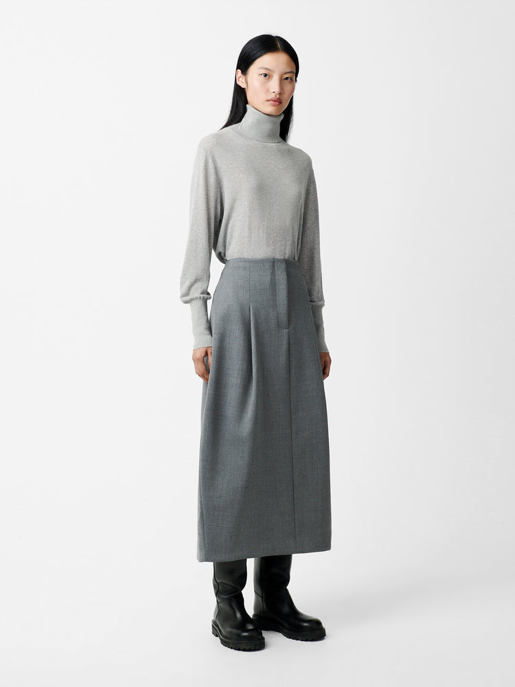 NILO KNIT IN LIGHT GREY MARL