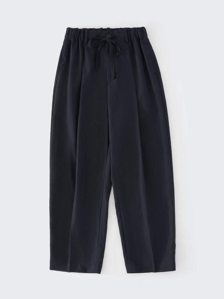 NOAM TROPICAL WOOL PANT IN DARKEST NAVY