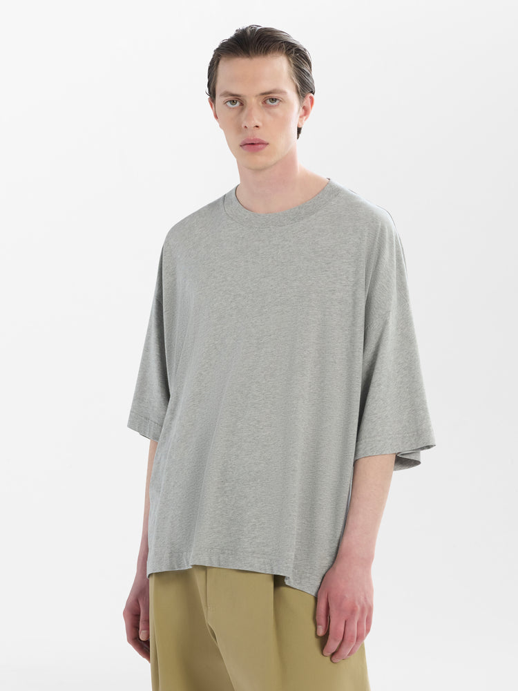 PIU T-SHIRT IN GREY MARL