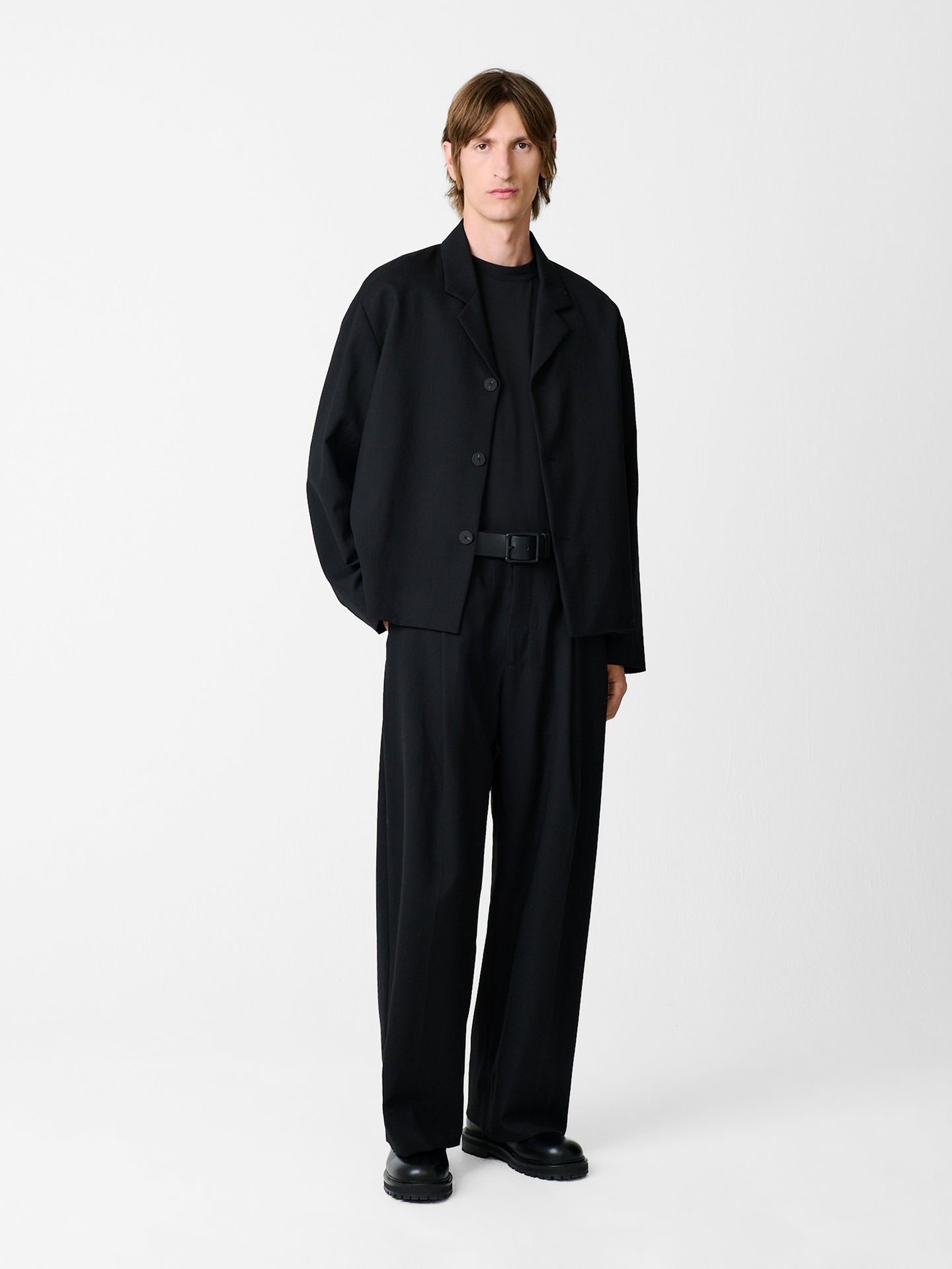 PULL WOOL PANT IN BLACK