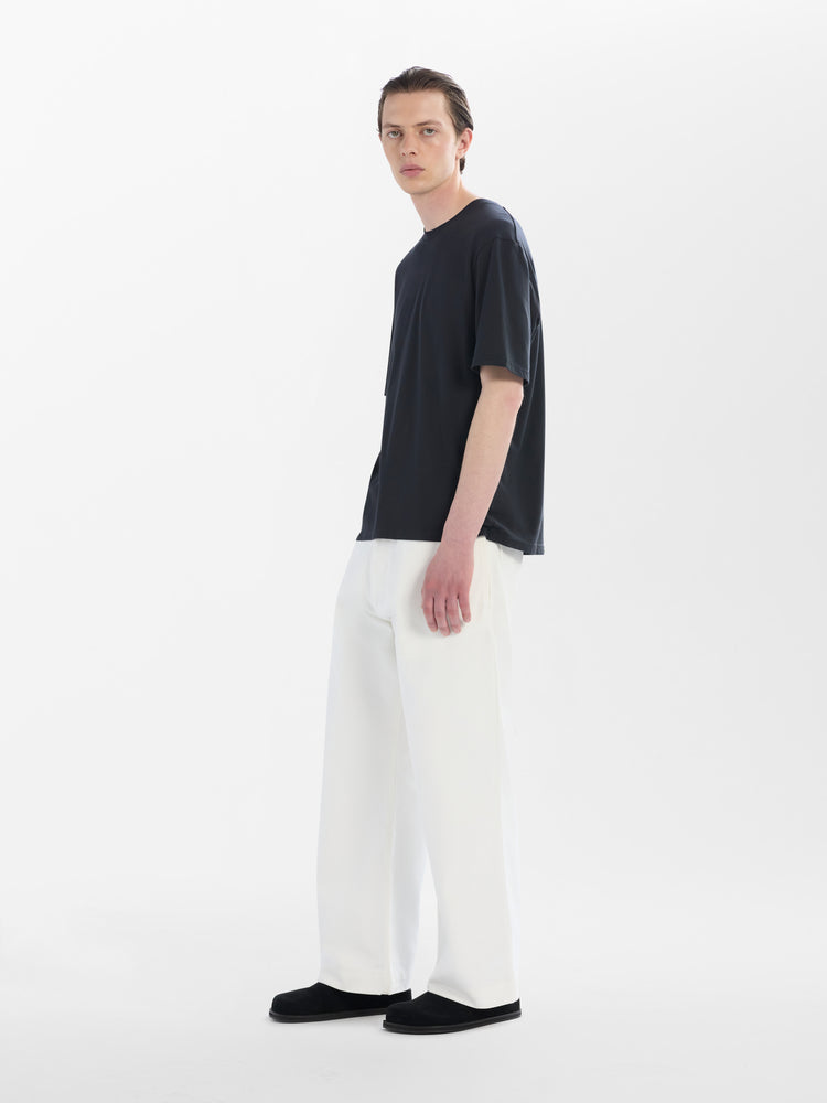 PYAD DENIM PANT IN OPTIC WHITE