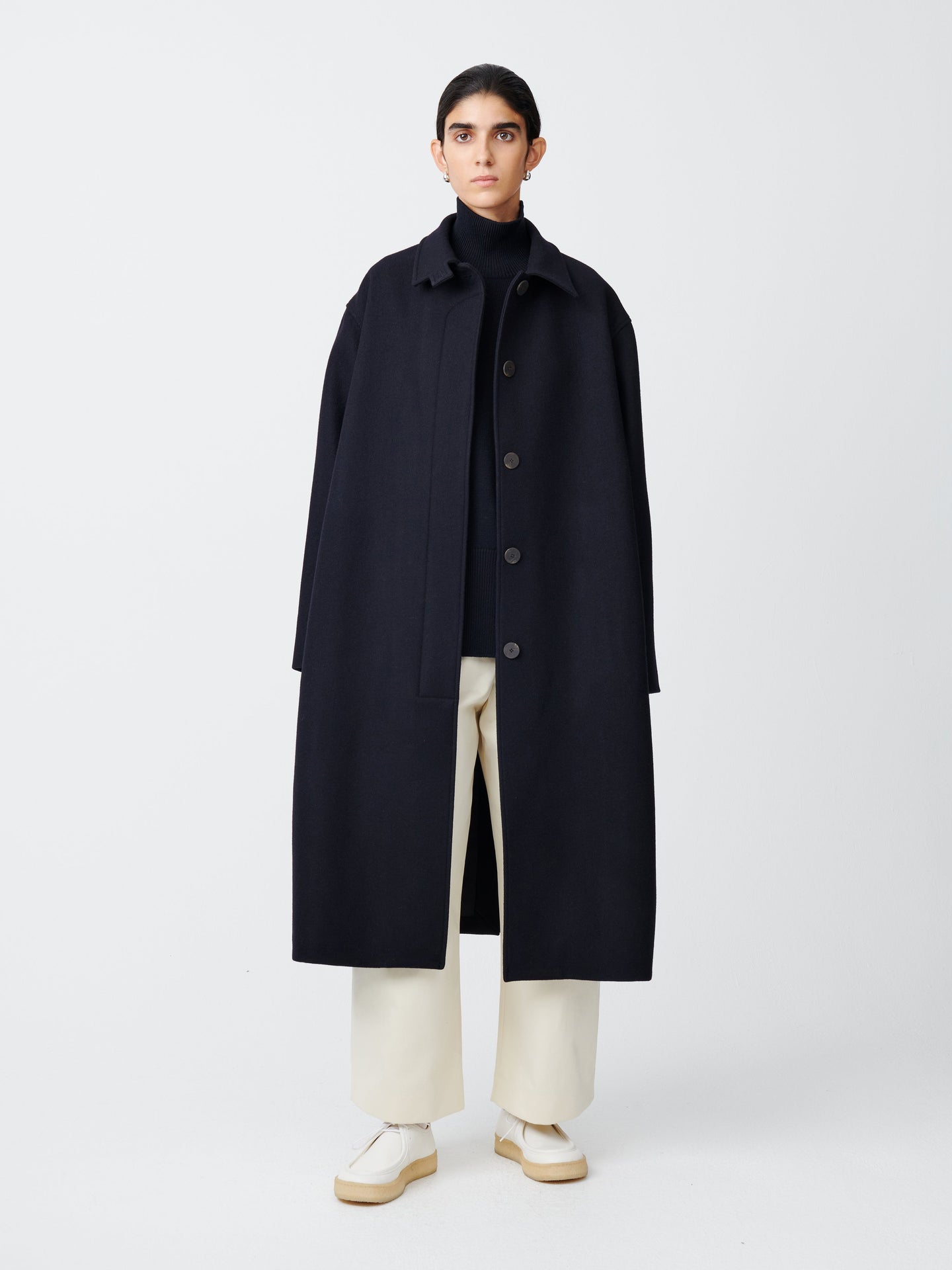 RIA COAT IN DARK NAVY