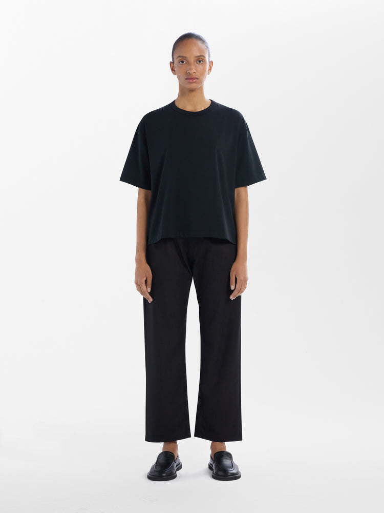 RUTHE DENIM PANT IN BLACK