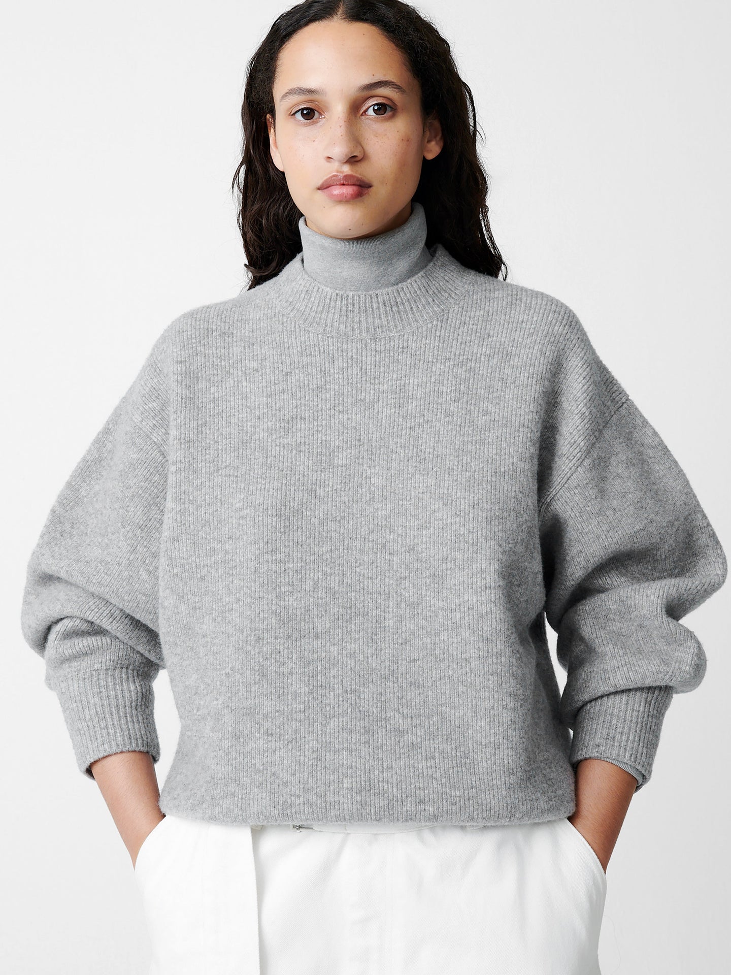 SIRIO KNIT IN GRAY MELANGE