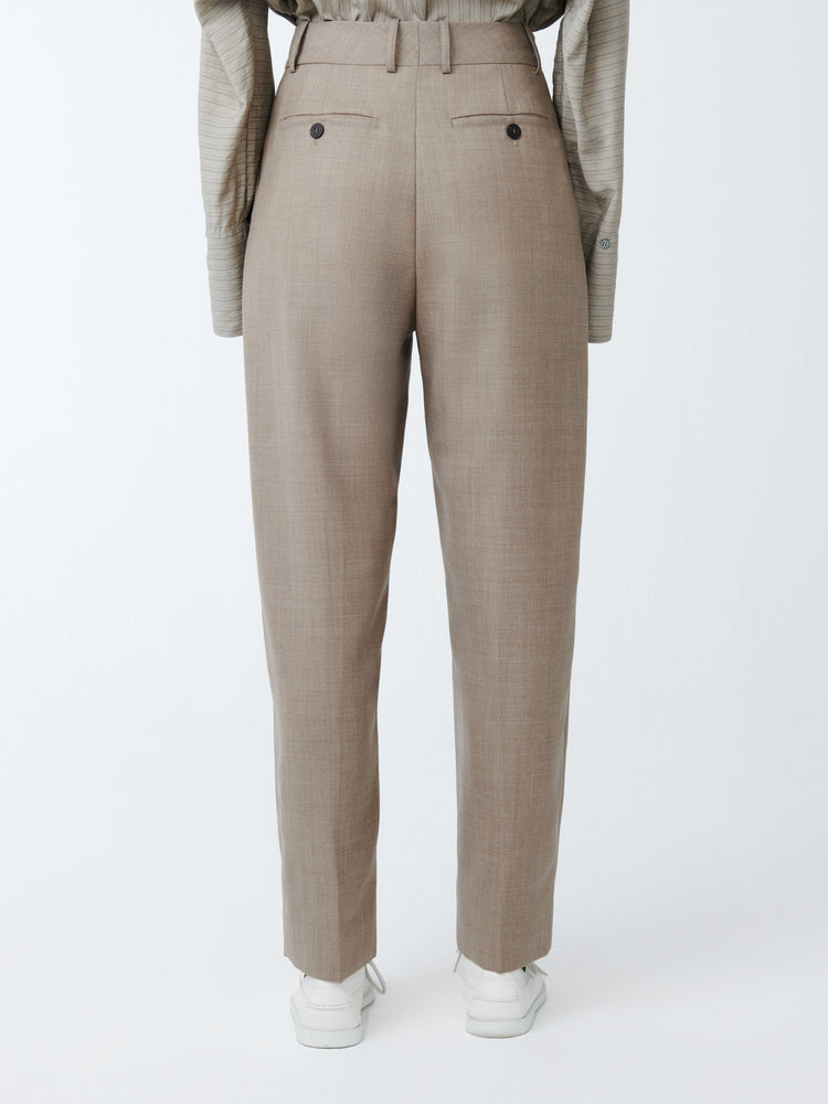 SPERRO TROPICAL WOOL PANT IN STRAW MELANGE