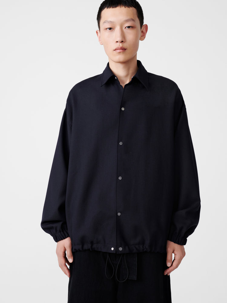 SPHERE TROPICAL WOOL JACKET IN DARKEST NAVY