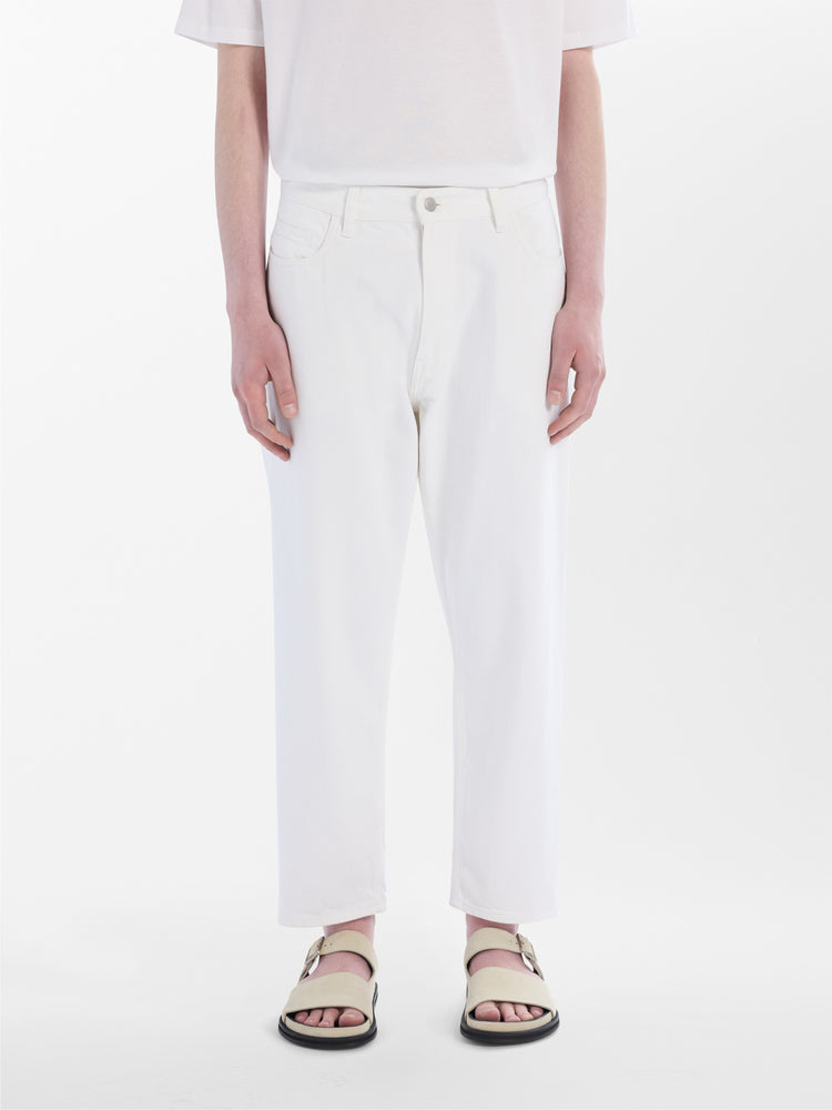 TANNARO DENIM PANT IN WHITE