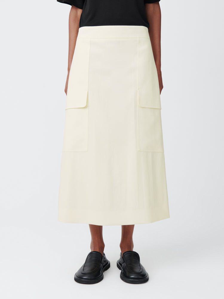 TYRELL SKIRT IN PARCHMENT