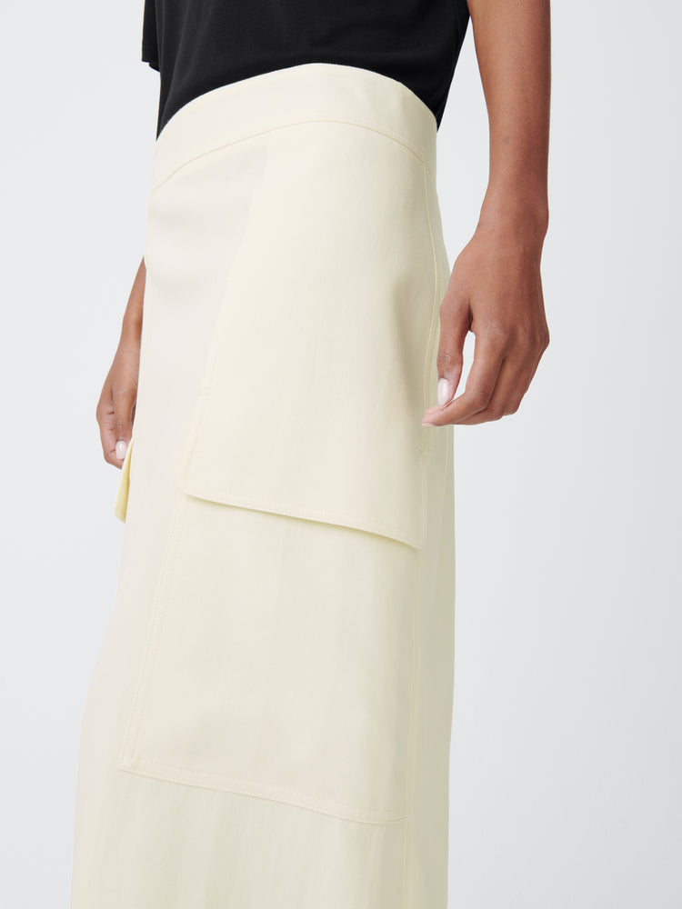 TYRELL SKIRT IN PARCHMENT