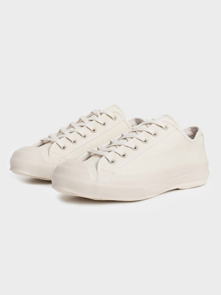 MERINO VULCANISED SOLE CANVAS SHOE IN CREAM